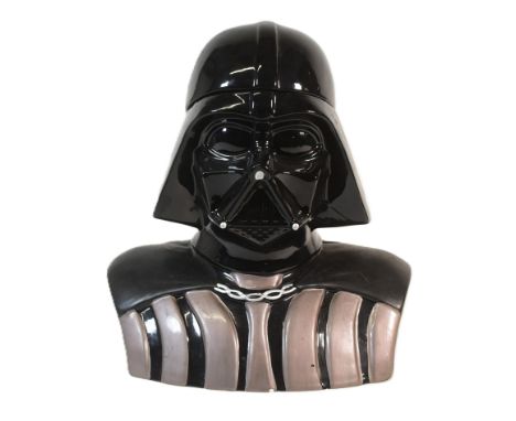 Star Wars - Cards Inc Characters - large scale ceramic cookie jar in the form of Darth Vader. Maker's marks to underside. Top