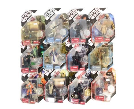 Star Wars - 30th Anniversary Collection - collection of x12 2007 Hasbro made 30th Anniversary Collection 3.75" scale MOC card