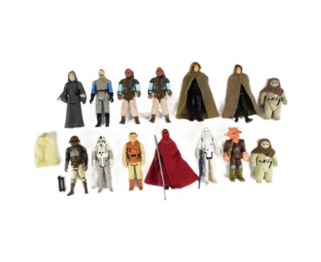 Star Wars - a collection of x14 original vintage Palitoy / Kenner made Star Wars action figures. Includes: Emperor's Royal Gu