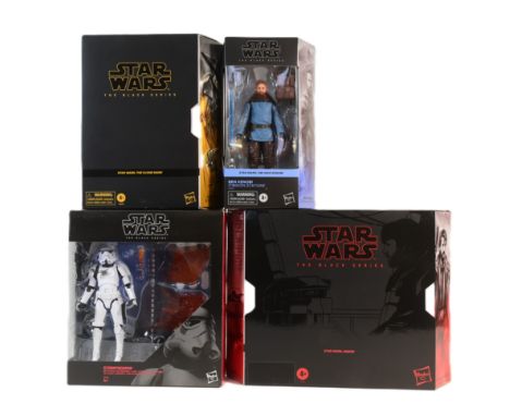 Star Wars - The Black Series - 6" scale action figures - collection of x4 c2020s Hasbro made Black Series boxed action figure