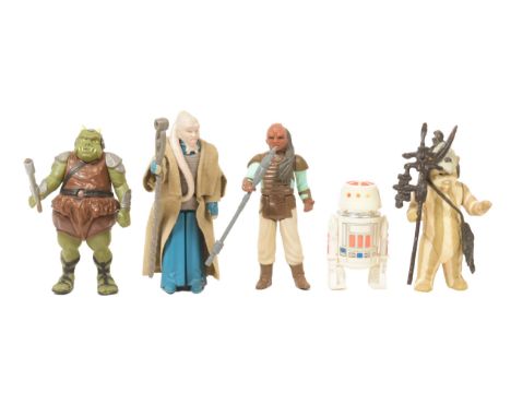 Star Wars - a collection of x5 original vintage Kenner / Palitoy made Star Wars action figures. Including: Bib Fortuna (LFL 8