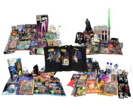 Star Wars - a large collection of assorted Star Wars memorabilia, including toys, action figures, merchandise etc. Including: