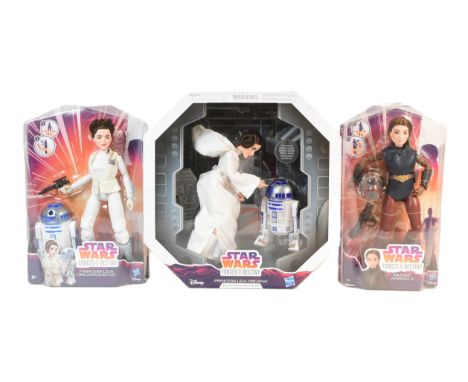 Star Wars - Forces Of Destiny - collection of x3 Hasbro made Forces Of Destiny 12" scale action figures - Princess Leia Organ