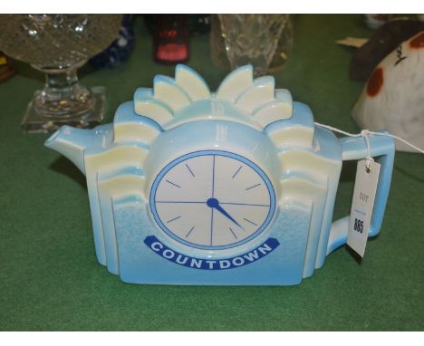 A Countdown novelty teapot.