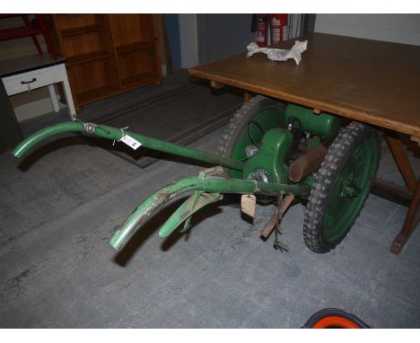 Allen Oxford petrol driven grass cutting machine, with Villiers engine (in need of restoration).