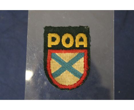 A genuine P.O.A. cloth, sleeve patch