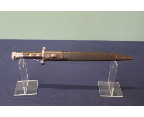 A British model 1888 MkI 2nd type bayonet with MkI scabbard