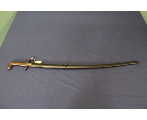 A vintage Mameluke sword with scabbard