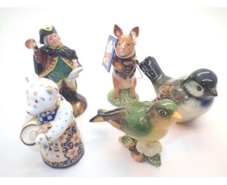 Mixed ceramics to include Royal Doulton Beswick and Goebel ( five pieces ) CONDITION REPORT: No cracks, chips or visible rest