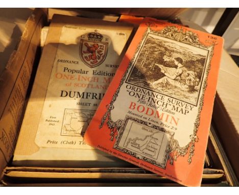 Early Ordnance Survey maps mainly cloth