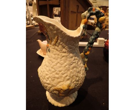 Clarice Cliff jug in the Harvest pattern H: 30 cm