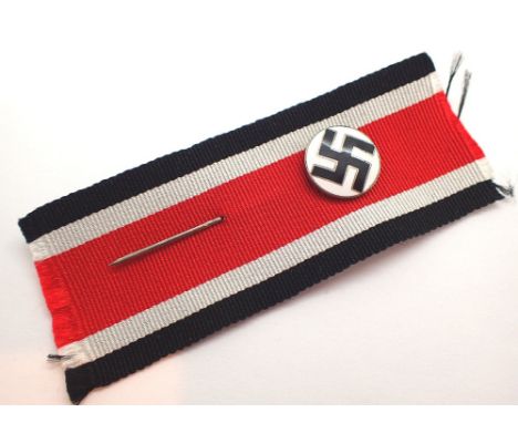 German Nazi stick pin verso unsigned D: 12 mm