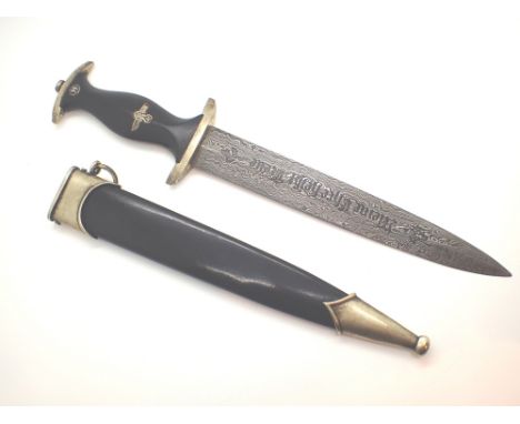 Reproduction WWII German dagger with Meine Ehre Heisst Treue inscribed to blade