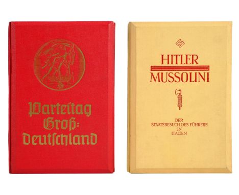 * Hansen (Heinrich). Hitler Mussolini, Der Staatsbesuch Des Fuhres in Italien, Raumbild-Verlag, Diessen am Ammersee 1938, an 