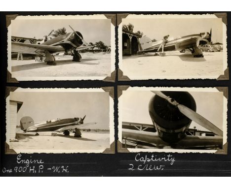 American Civil Aviation. Photograph album, 1936-1937, containing 108 original vintage gelatin silver print photographs of 30 