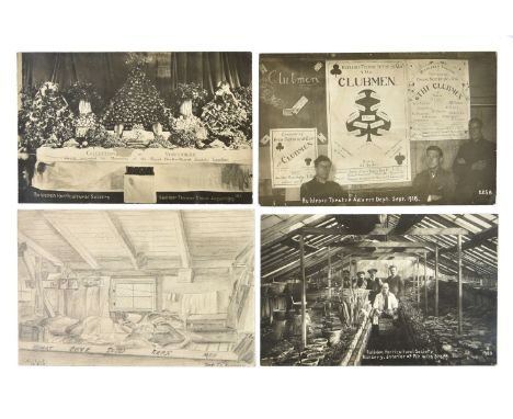 * Ruhleben POW Camp. A collection of WWI photographic postcards of the WWI prisoner of war camp Ruhleben, Germany compiled by