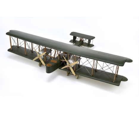 * Alcock &amp; Brown. A fine scratch-built model of a Vickers 'Vimy', a type used by Alcock &amp; Brown in the first non-stop