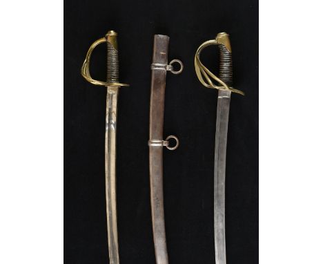 * American Swords. An American Model 1860 Cavalry Trooper’s Sword, the 90.5cm curved steel blade stamped towards the forte wi