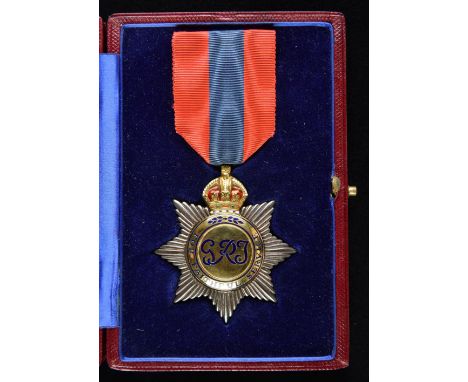 * Imperial Service Order, G.VI.R., 1 st Issue, silver, gold and enamel by Elkington &amp; Co, Birmingham 1937, minor loss of 