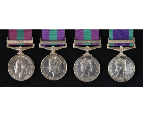 * General Service Medal 1918-62 (3), G.V.R., coinage head issue, one clasp, Iraq (1480 Gnr. Shah Sawar. R.A.), G.VI.R., one c