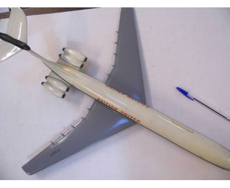 * Desktop Model. A British United DC10 composite desktop model, with cream, black and grey livery, 60cm wingspan x 72.5cm nos