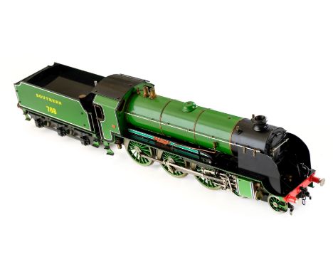 * Railway Interest. A fine gauge 1 Aster model 'King Arthur Class' live steam 4-6-0 locomotive and tender, Southern No.768 'S
