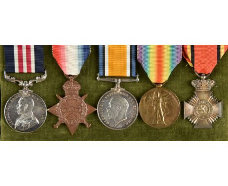 * Military Medal Group. Great War group of five to Warrant Officer E. Clarke, M.M., Middlesex Regiment, Military Medal, G.V.R