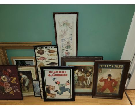 A large collection of early 20th century and later framed prints, to include landscape, seascape and portraits, together with