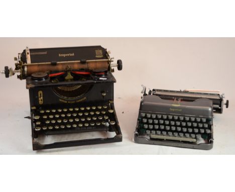 An early 20th Century Imperial typewriter, together with a later example (2)