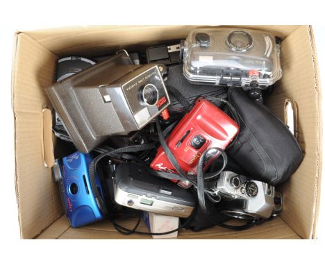 Various Cameras, brands include Conway, Halina, Fuji, Minolta, Miranda, Olympus, Pentax, Polaroid, Samsung, Snap Sights, A/F 