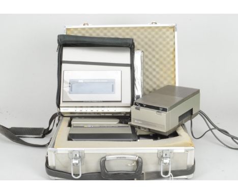 A Hitachi  Portable Video Recording Kit, comprising a Hitachi VK-C500E colour video cameracin a flight case, a Hitachi VT-650