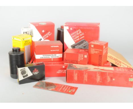 Darkroom Equipment, including a Paterson enlarging exposure meter PDT1020, enlarger timer 360, Paterson print washer, contact