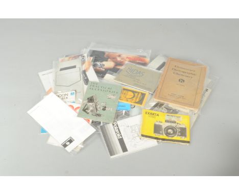 A Large Quantity of Camera Literature, more than 100 approximately pamphlets, leaflets and instruction books including Mamiya