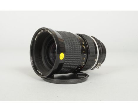 A Nikon Zoom Nikkor 25-50mm f/4 AI Lens,  serial no 180888, barrel G-VG, light scratches, light wear to mount ring, elements 