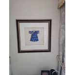 Framed And Glazed Print Depicting A Chinese Short Robe ( Loc RM. 408)