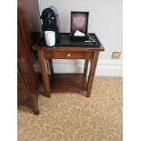 A Single Drawer Lamp Table With Undershelf 52 x 38 x 60cm ( Loc RM. 409)