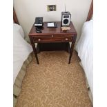 A Pair George III Style Small Mahogany And Satinwood Inlaid Side Table By Francesco Molon Italy.