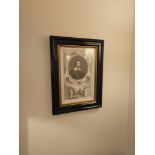 Framed Print Copper Engraving Of Francis Cottington 1st Baron Cottington (1578-1652) Politician