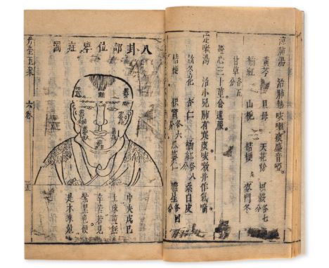 China.- Medicine.- Wenyin (Sun) Dantai yuan [The red platform and the jade desk], 6 vol., woodblock printed on bamboo paper, 