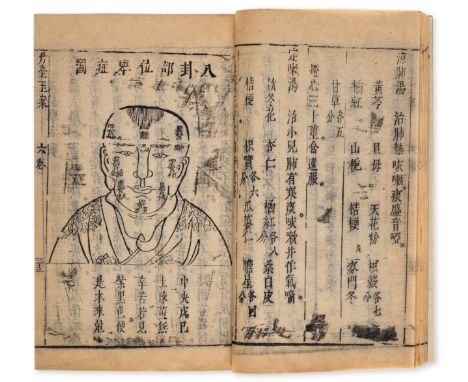 China.- Medicine.- Wenyin (Sun) Dantai yuan [The red platform and the jade desk], 6 vol., woodblock printed on bamboo paper, 