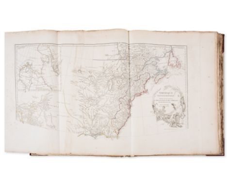 d'Anville (Jean Baptiste Bourguignon) [Untitled Composite Atlas with 102 map sheets], comprising 20 double-page maps, 9 two-s