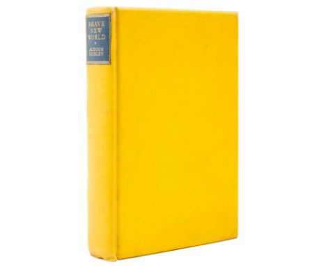 Huxley (Aldous) Brave New World, one of 324 copies signed by the author, light browning to endpapers, original yellow buckram
