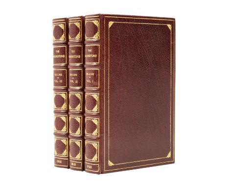 Collins (Wilkie) The Moonstone. A Romance, 3 vol., first edition, with vol. 1 pp.10 & 11 transposed, vol. 2 with "treachesrou