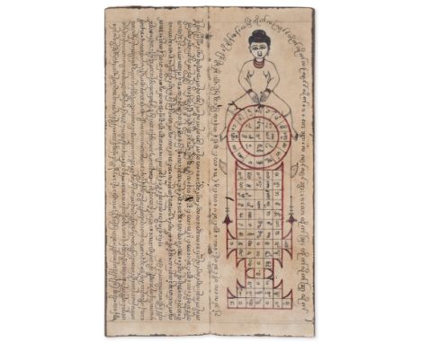 Burma.- Astrological manuscript, manuscript in Burmese, on cream paper, 22 leaves, text in black ink, 9-10 unruled lines per 