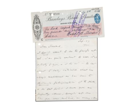 Wilde (Oscar).- Douglas (Lord Alfred) Autograph Letter signed to Robert Sherard, 2pp., declining to view the proofs for Shera