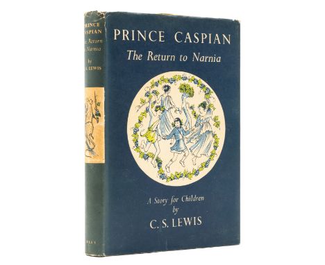 Lewis (C.S.) Prince Caspian. The Return to Narnia, first edition, colour frontispiece and illustrations by Pauline Baynes, li