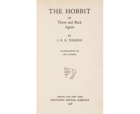 Tolkien (J.R.R.) The Hobbit; or There and Back Again, first American edition, first state with bowing hobbit device on the ti