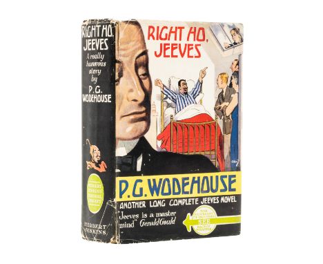 Wodehouse (P.G.) Right Ho, Jeeves, first edition, 8pp. advertisements, neat ink ownership inscription from the year of public