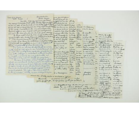 [Co. Louth]: Boxing interest, Manuscript  Devane (Rev. John P.) Two very informative and detailed A.L.s. (6pp & 4pp) written 