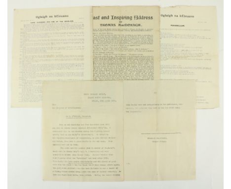 Oglaigh na hEireann [Irish Volunteers]. Training Memo No. 17, dated 24 Nov. 1921, 'Parabellum', issued by Director of Trainin